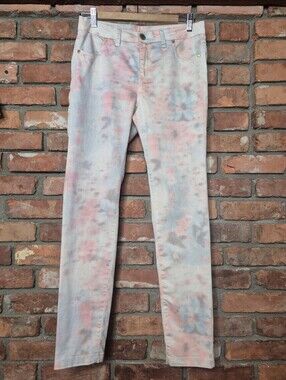 Lady Dutch High Society Y2K Low Rise Pastel Floral Straight Leg Stretch Jeans